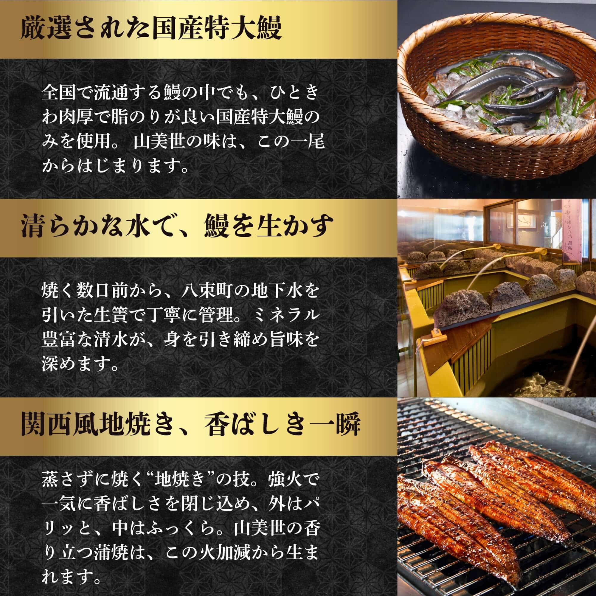 山美世のうなぎの特徴