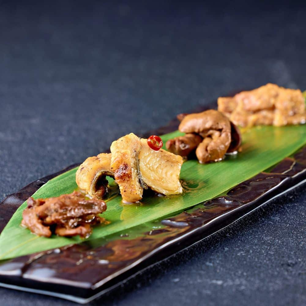 うなぎ珍味（盛り付け）