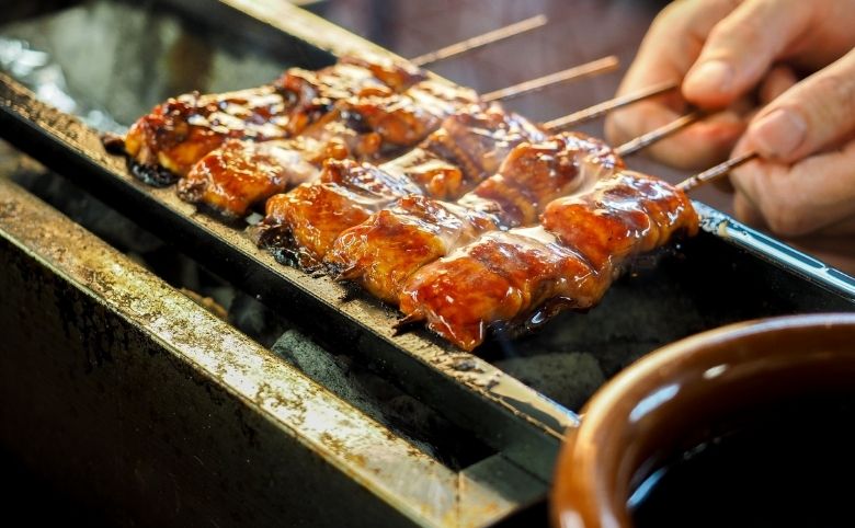 うなぎの串焼き