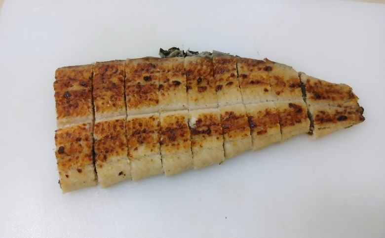 うなぎの白焼きでパスタを作る