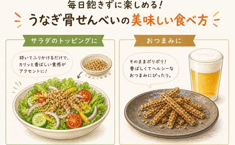 毎日飽きずに楽しめる!うなぎ骨せんべいの美味しい食べ方