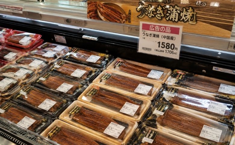 スーパーの中国産うなぎ